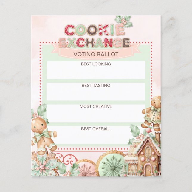 Votação Troca de Biscoitos Gingerbread (Frente)