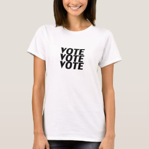 votação: votação - Camiseta branca-negra