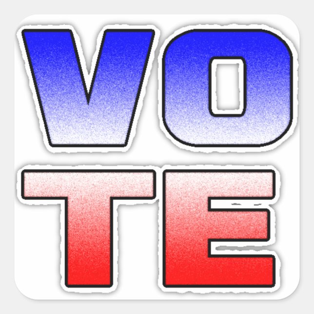 Votar adesivos políticos eleitorais (Frente)