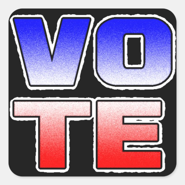 Votar adesivos políticos eleitorais (Frente)