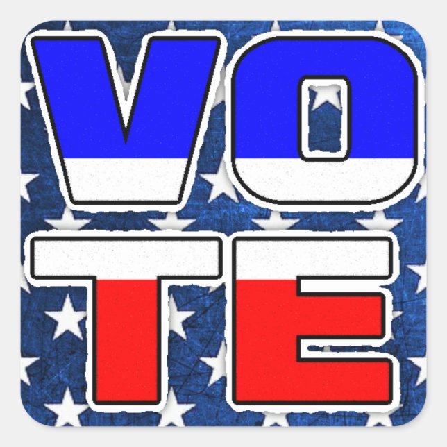 Votar adesivos políticos eleitorais (Frente)