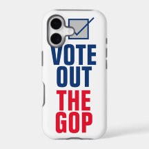 Votar Fora do GOP 2024 Eleição Voto Azul Marca de 
