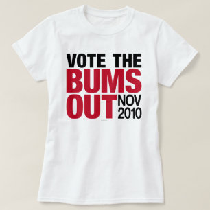 Vote as camisas dos vagabundos para fora
