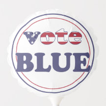 Vote Blue - Tipografia da bandeira americana