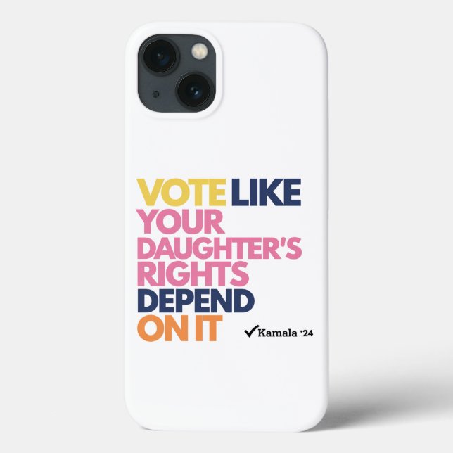 Vote Como Se os Direitos de Sua Filha Dependessem  (Verso)