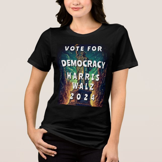 Vote em Democracia Harris Walz (Frente)
