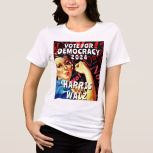 Vote em Democracia Harris Walz