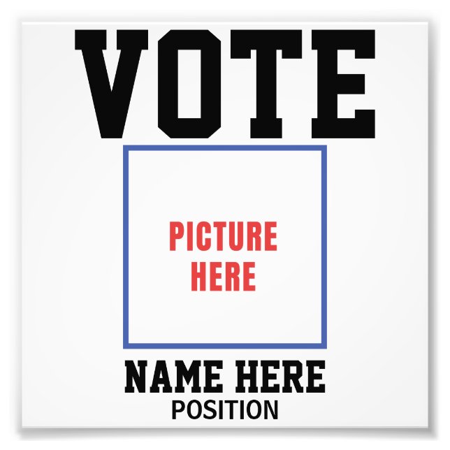 VOTE FOTO PERSONALIZAR NOME (Frente)