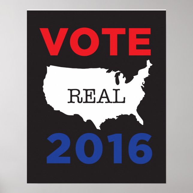 Vote na América Real 2016 Poster (Frente)