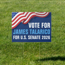 Vote Talarico para Senado dos EUA Bandeira America