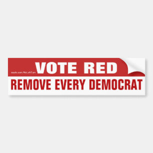 Vote Vermelho Remover Todos Os Adesivos De Bumper 