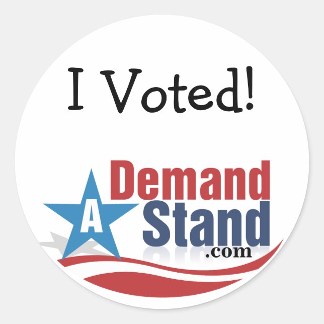 Votei! Adesivo (Frente)