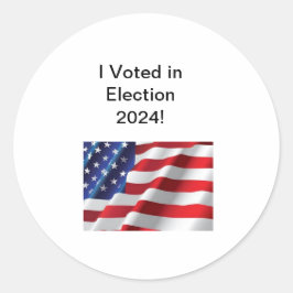 Votei nas eleições de 2024! Adesivo