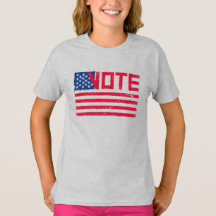 Votem com a bandeira dos EUA. Camiseta