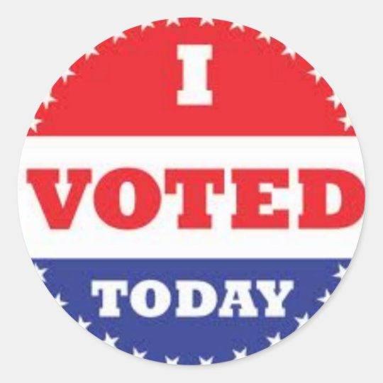 voto adesivo redondo