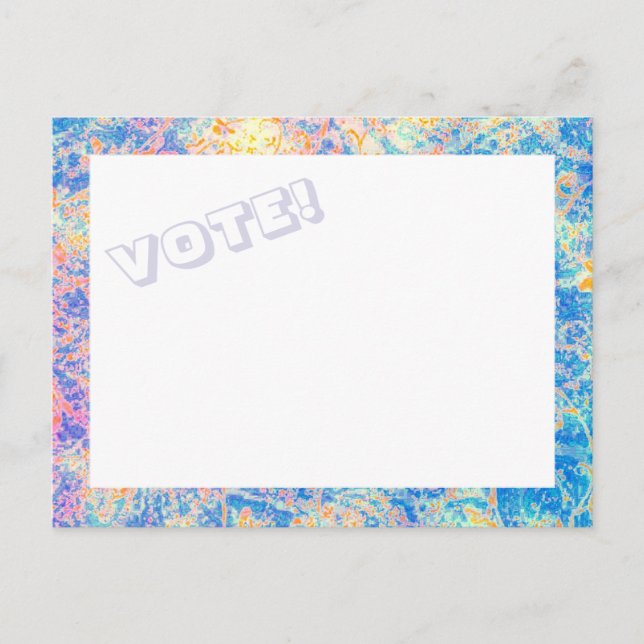 VOTO das aguarelas! cartão (Frente)