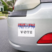 Voto Fronteira com Efeito de Brilho Patriótico