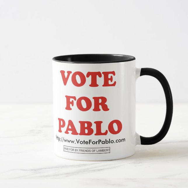 Voto oficial para a caneca da campainha de Pablo (Direita)