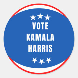 Voto para o adesivo do círculo de Kamala Harris