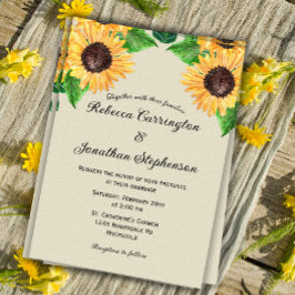 Votos Com O Sol: Convite Para Casamento De Girasso