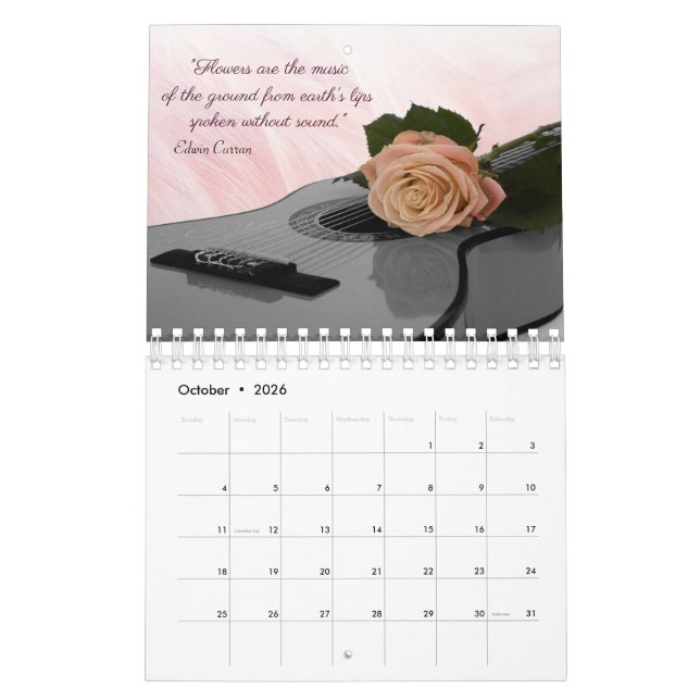 Votos de Amor Floral Calendário 2023 (Out 2026)