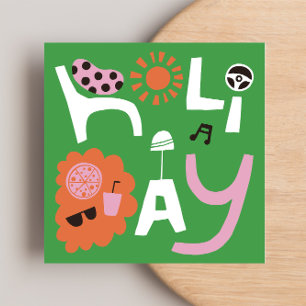 VOU FAZER UM Cartão de Nota Plana de Feriado