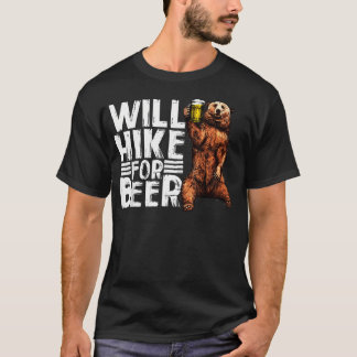 Vou Hikenar Por Cerveja Camiseta Divertida Para Am