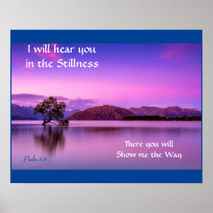 Vou ouvi-lo na Poster de Stillness Purple