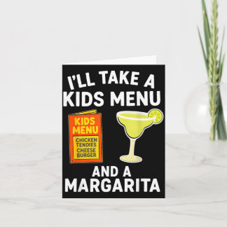 Vou Pegar Um Menu Infantil E Uma Margarita Mãe Div