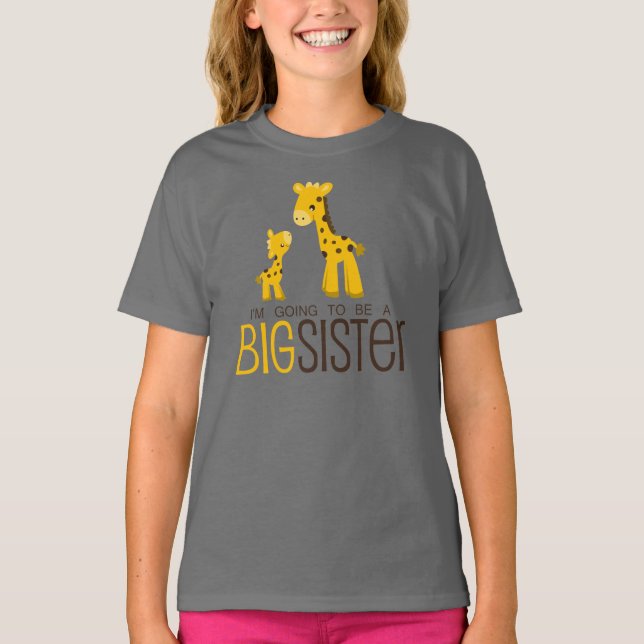 Vou ser uma camiseta de Irmã Grande (Frente)