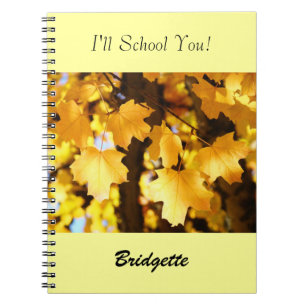 Vou te ensinar! cadernos personalizados Amarelo Ou