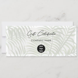 Voucher de Certificado de Oferta de Logotipo Comer