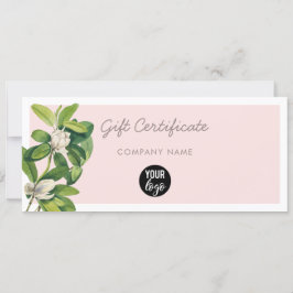 Voucher de Certificado de Presente do Logotipo Emp