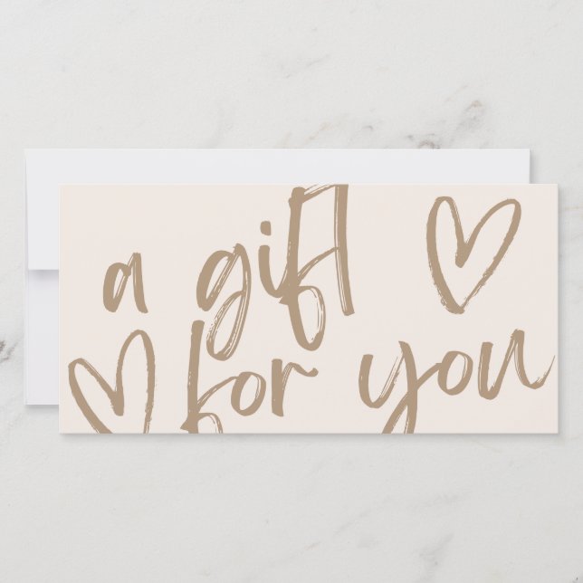 Voucher de Certificado de Presente Moderno (Frente)