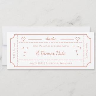 Voucher de Presente, Cartão de Presente Personaliz
