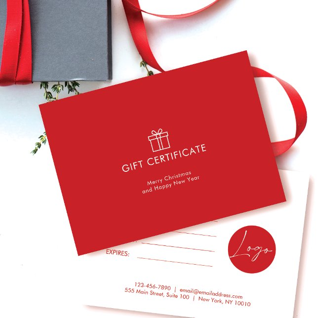 Voucher de Presente Minimalista (Criador carregado)