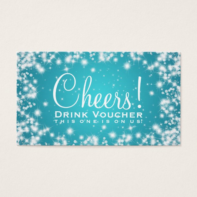 Voucher Party Winter Sparkle Blue (Frente)