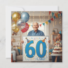 Vovô 60 engraçado com cartões de aniversário Giant
