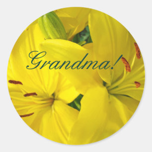 Vovó! adesivos Flores de Lírio Amarelo adesivo