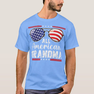 Vovó Americana Camisa 4 de julho Óculos de sol 