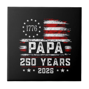 Vovô Americano Bandeira dos EUA 250 Anos 4 de Julh