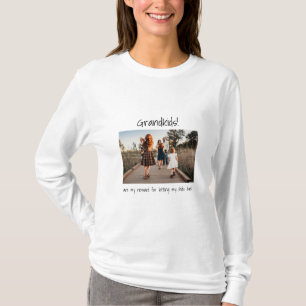Vovó - Camiseta Personalizada de Fotos
