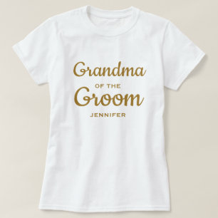 Vovó da Camiseta Personalizada do Groom