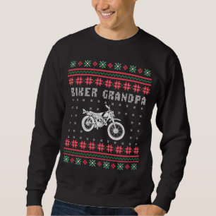 Vovô de Biker - Suéter de Natal Feio