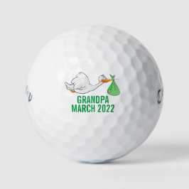 Vovô de Tio Bebê Anunciando Bolas de Golfe