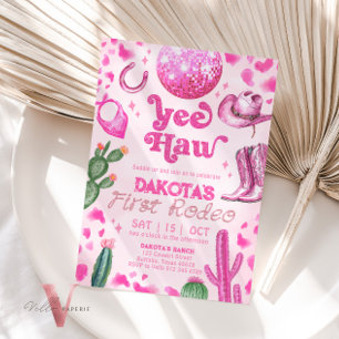 Vovó do Espaço Rosa Primeiro Convite de Aniversári