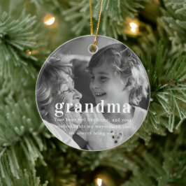 Vovó | Enfeite de Natal Sentimental com Foto