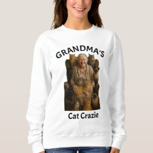 Vovó engraçada Camisa Louca de Gato Perfeita para