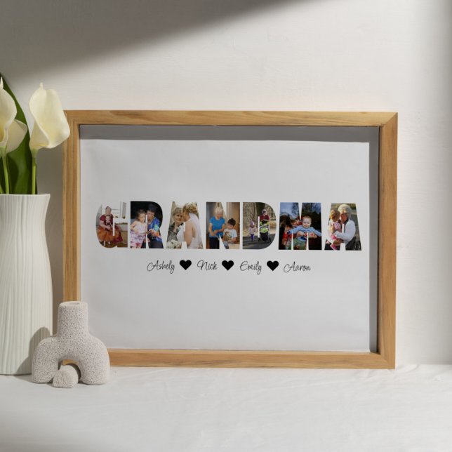 Vovó Foto Collage Poster 7 Fotografias (Criador carregado)