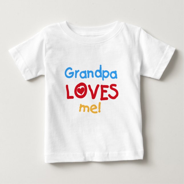 Vovô me ama Camisetas e presentes (Frente)